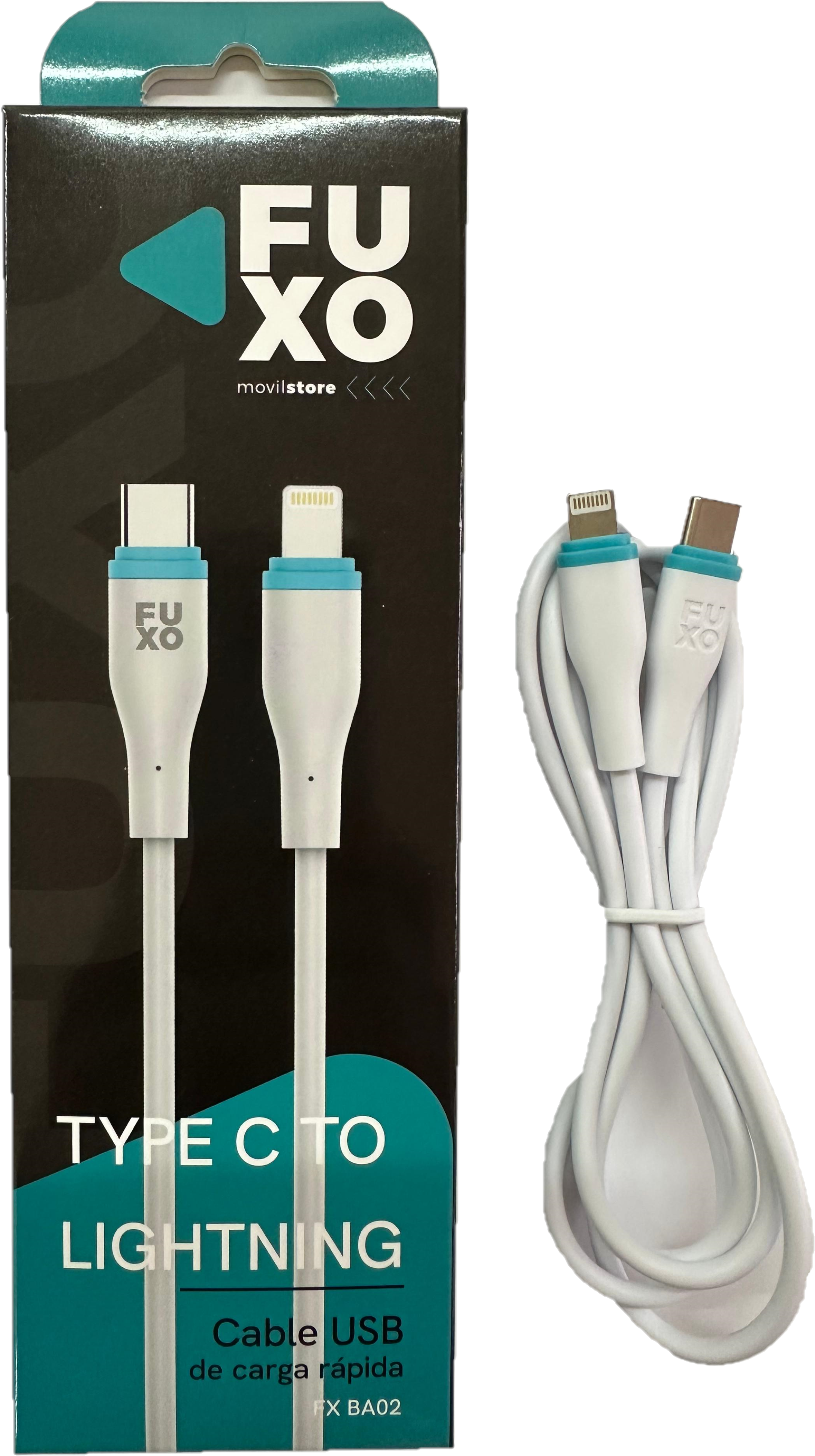Cable Lightning (iPhone) a Tipo C Fuxo 65w Carga Rápida